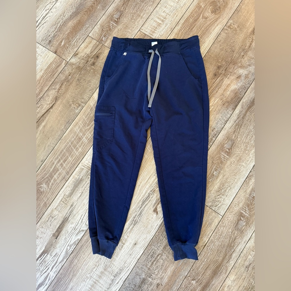 Figs Navy Blue Jogger Scrub Pants